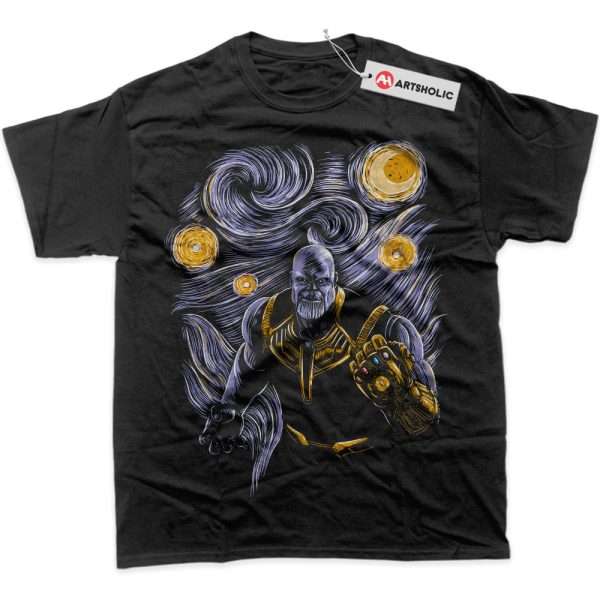 Van Gogh Thanos Shirt, Marvel Comics Shirt, Graphic T-Shirt