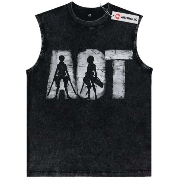 Attack On Titan Tank Top, AOT Tank Top, Anime Tank Top, Vintage Tank Top