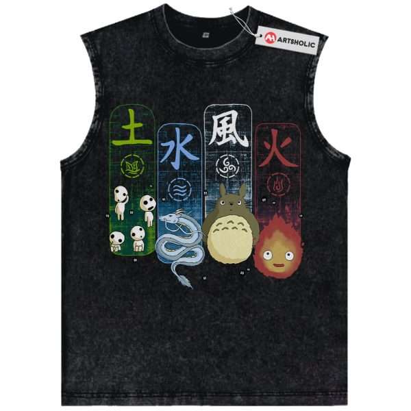 Studio Ghibli Tank Top, Anime Tank Top, Vintage Tank Top