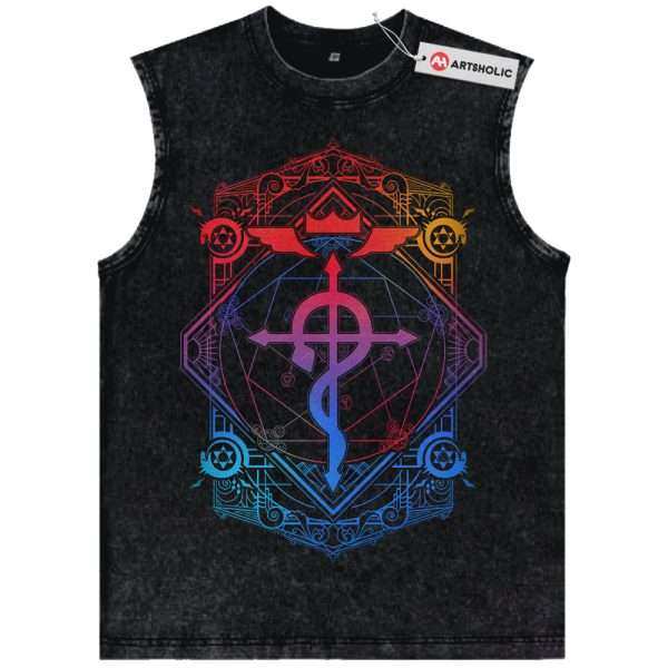 Fullmetal Alchemist Tank Top, Anime Tank Top, Vintage Tank Top