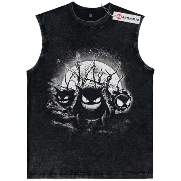 Pokemon Tank Top, Gengar Tank Top, Gatsly Tank Top, Haunter Tank Top, Anime Tank Top, Vintage Tank Top