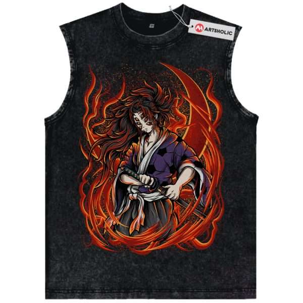 Kokushibo Tank Top, Demon Slayer Tank Top, Anime Tank Top, Vintage Tank Top