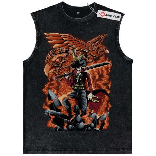 Dracule Mihawk Tank Top, One Piece Tank Top, Anime Tank Top, Vintage Tank Top