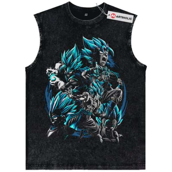 Gogeta Tank Top, Dragon Ball Z Tank Top, DBZ Tank Top, Anime Tank Top, Vintage Tank Top