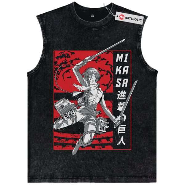 Mikasa Ackerman Tank Top, Attack On Titan Tank Top, AOT Tank Top, Anime Tank Top, Vintage Tank Top