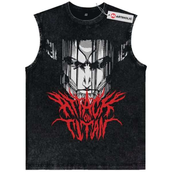 Eren Yeager Tank Top, Attack On Titan Tank Top, AOT Tank Top, Anime Tank Top, Vintage Tank Top