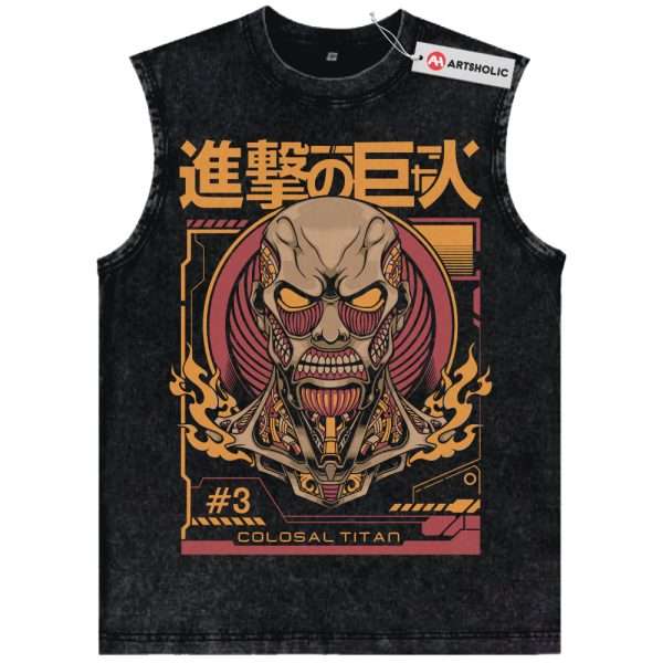 Colossal Titan Tank Top, Attack On Titan Tank Top, AOT Tank Top, Anime Tank Top, Vintage Tank Top