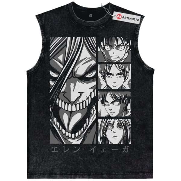 Eren Yeager Tank Top, Attack On Titan Tank Top, AOT Tank Top, Anime Tank Top, Vintage Tank Top
