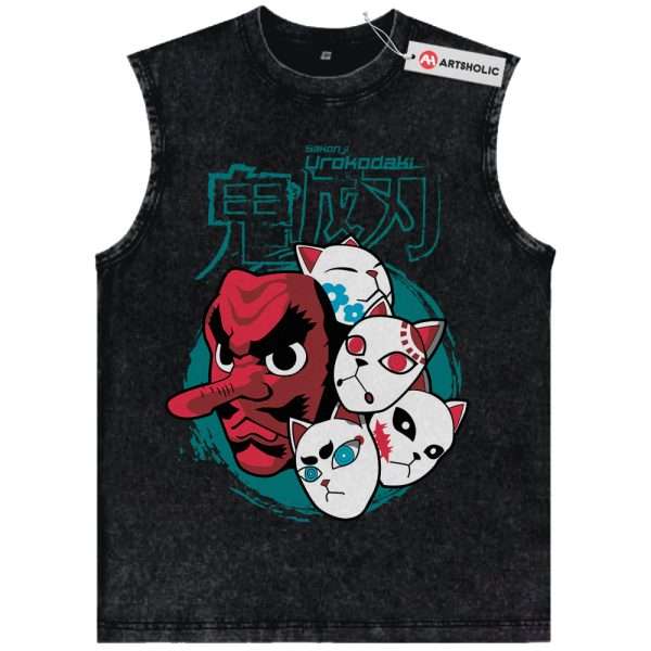 Demon Slayer Tank Top, Anime Tank Top, Vintage Tank Top