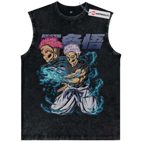 Satoru Gojo Tank Top, Sukuna Tank Top, Jujutsu Kaisen Tank Top, Anime Tank Top, Vintage Tank Top