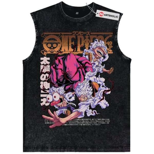 Monkey D Luffy Tank Top, One Piece Tank Top, Anime Tank Top, Vintage Tank Top