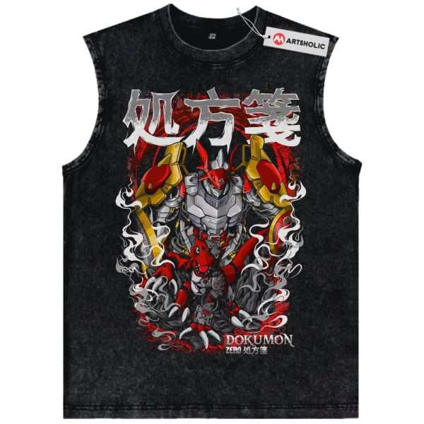 Dokumon Tank Top, Digimon Tank Top, Anime Tank Top, Vintage Tank Top