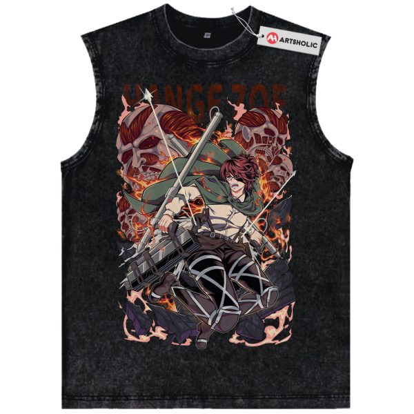 Hange Zoe Tank Top, Attack on Titan Tank Top, AOT Tank Top, Anime Tank Top, Vintage Tank Top