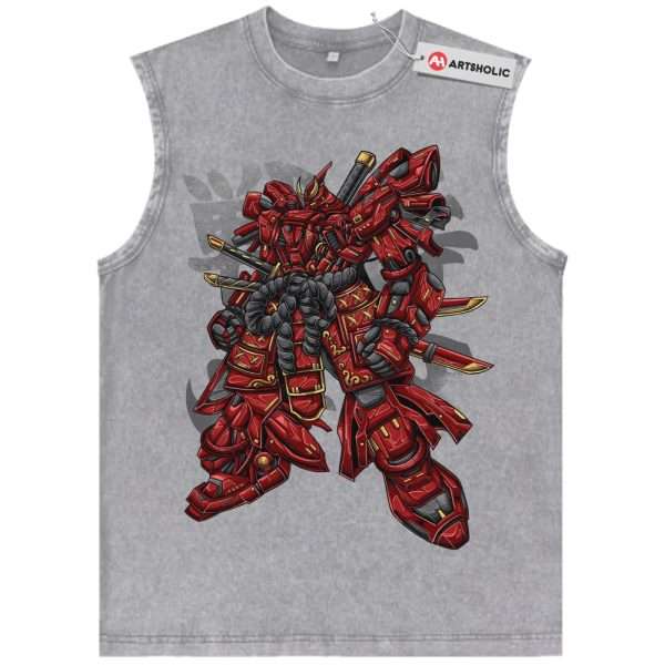 MSN-04 Sazabi Tank Top, Gundam Tank Top, Anime Tank Top, Vintage Tank Top