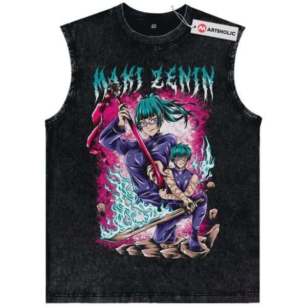 Maki Zenin Tank Top, Jujutsu Kaisen Tank Top, Anime Tank Top, Vintage Tank Top