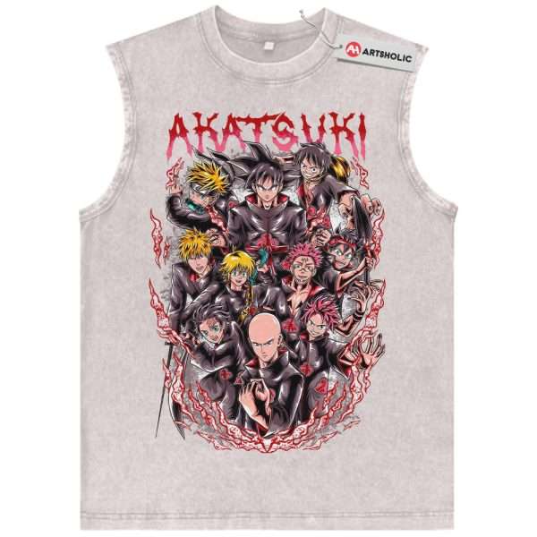 Goku Tank Top, Naruto Tank Top, Luffy Tank Top, Tanjiro Kamado Tank Top, Ichigo Kurosaki Tank Top, Akatsuki Tank Top, Anime Tank Top,Vintage Tank Top