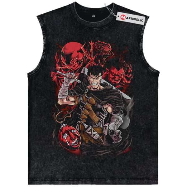Guts Tank Top, Berserk Tank Top, Anime Tank Top, Vintage Tank Top