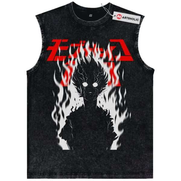 Shigeo Kageyama Tank Top, Mob Psycho 100 Tank Top, Anime Tank Top, Vintage Tank Top