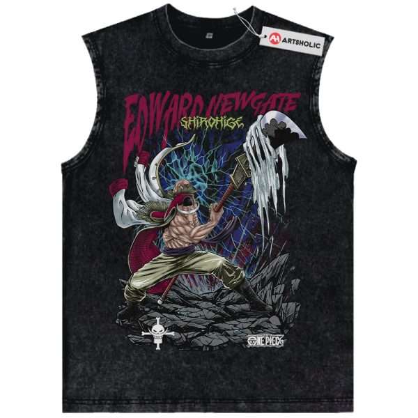 Whitebeard Tank Top, One Piece Tank Top, Anime Tank Top, Vintage Tank Top