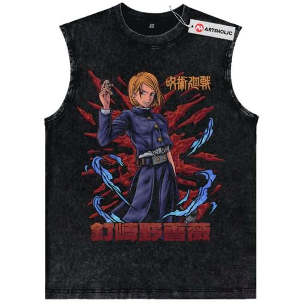 Nobara Kugisaki Tank Top, Jujutsu Kaisen Tank Top, Anime Tank Top, Vintage Tank Top