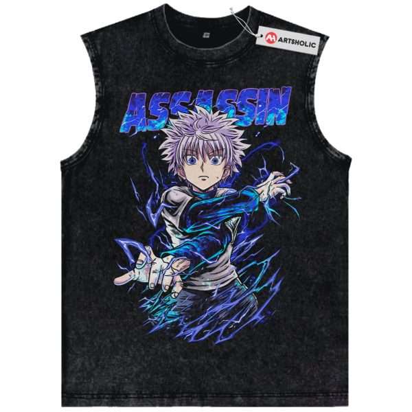 Killua Zoldyck Tank Top, Hunter x Hunter Tank Top, HxH Tank Top, Anime Tank Top, Vintage Tank Top