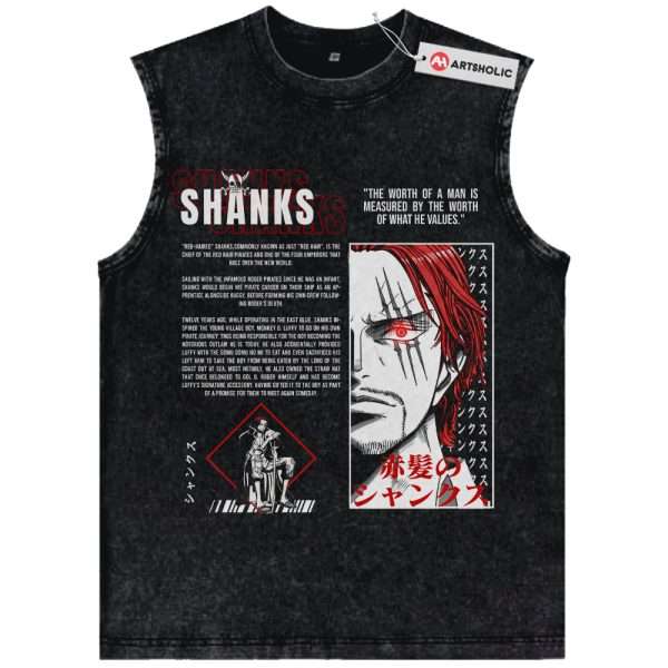 Shanks Tank Top, One Piece Tank Top, Anime Tank Top, Vintage Tank Top