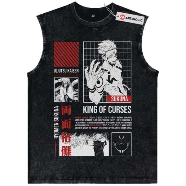 Sukuna Tank Top, Jujutsu Kaisen Tank Top, Anime Tank Top, Vintage Tank Top