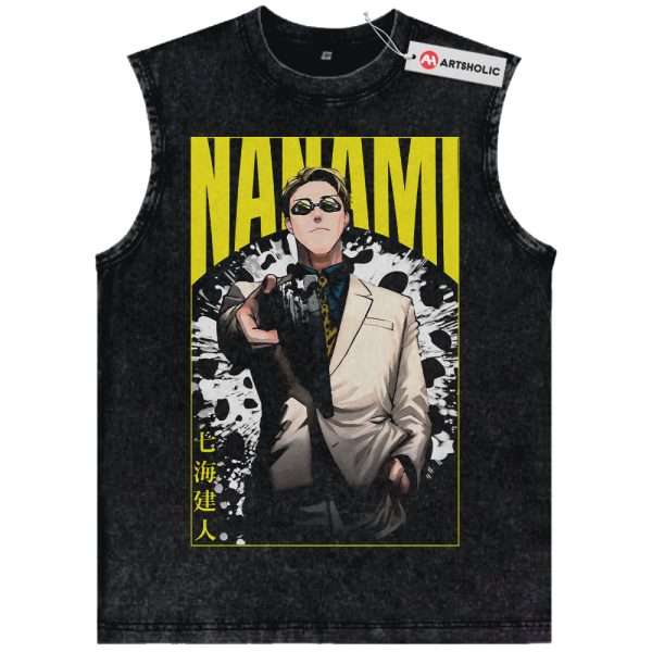 Kento Nanami Tank Top, Jujutsu Kaisen Tank Top, Anime Tank Top, Vintage Tank Top