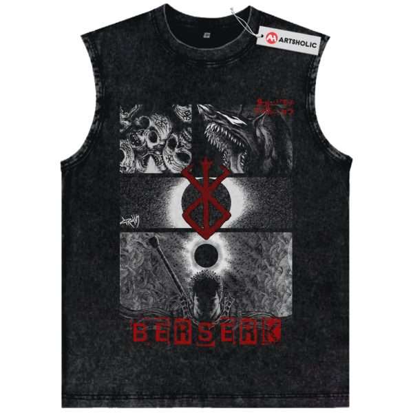 Guts Tank Top, Berserk Tank Top, Anime Tank Top, Vintage Tank Top