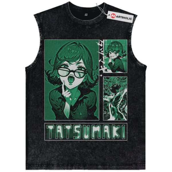 Tatsumaki Tank Top, One Punch Man Tank Top, Anime Tank Top, Vintage Tank Top