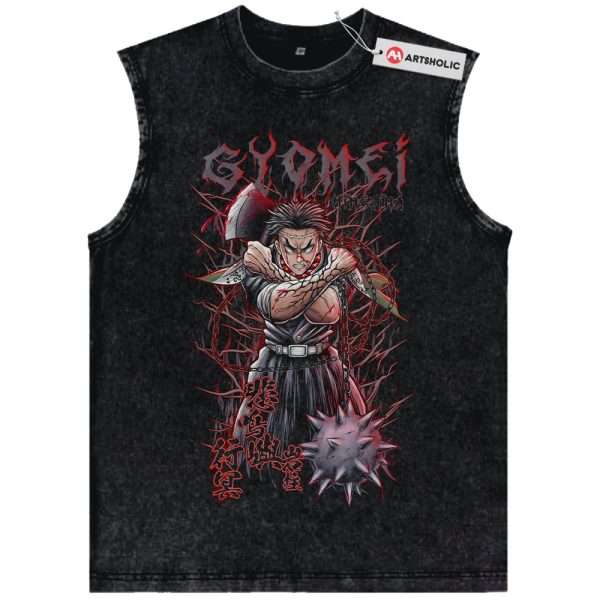 Gyomei Himejima Tank Top, Demon Slayer Tank Top, Anime Tank Top, Vintage Tank Top