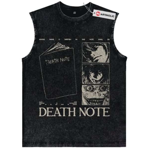 Death Note Tank Top, Anime Tank Top, Vintage Tank Top