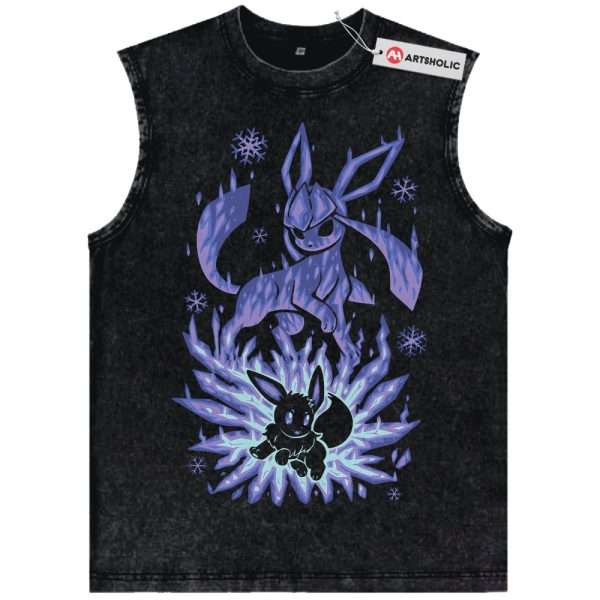 Glaceon Tank Top, Eevee Tank Top, Pokemon Tank Top, Anime Tank Top, Vintage Tank Top