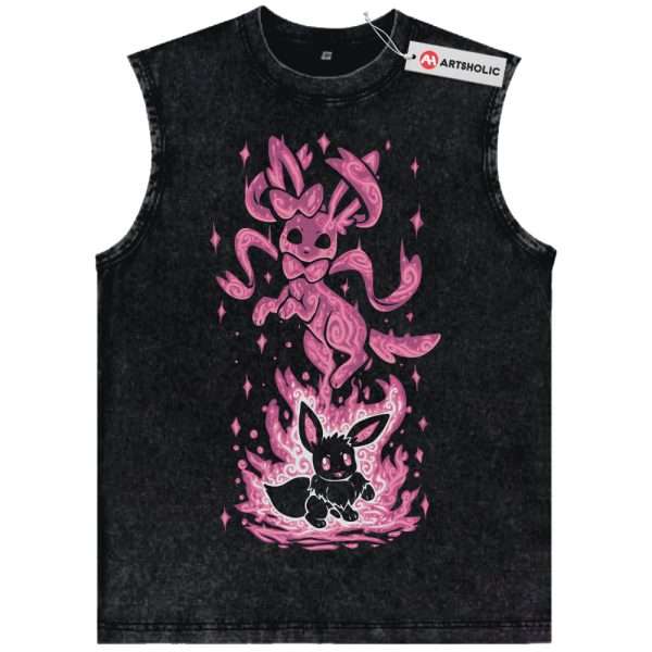 Sylveon Tank Top, Eevee Tank Top, Pokemon Tank Top, Anime Tank Top, Vintage Tank Top