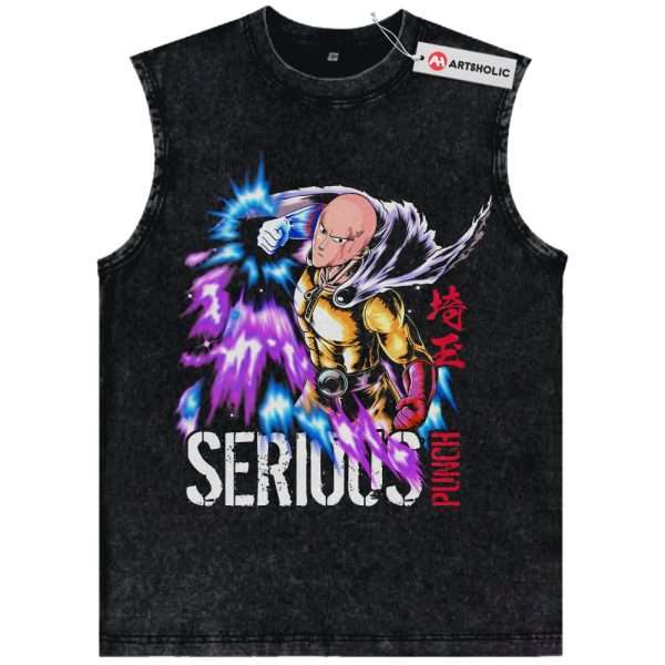 Saitama Tank Top, One Punch Man Tank Top, Anime Tank Top, Vintage Tank Top