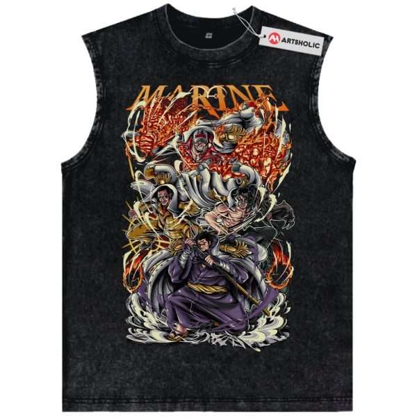 Admiral One Piece Tank Top, Anime Tank Top, Vintage Tank Top