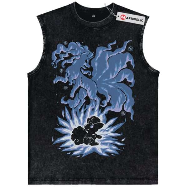 Alolan Ninetales Tank Top, Vulpix Tank Top, Pokemon Tank Top, Anime Tank Top, Vintage Tank Top