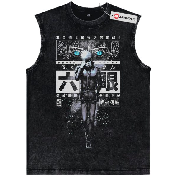 Satoru Gojo Tank Top, Jujutsu Kaisen Tank Top, Anime Tank Top, Vintage Tank Top