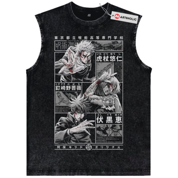 Jujutsu Kaisen Tank Top, Anime Tank Top, Vintage Tank Top