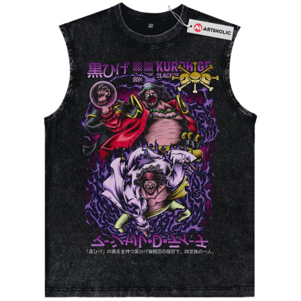 Blackbeard Tank Top, Marshall D Teach Tank Top, One Piece Tank Top, Anime Tank Top, Vintage Tank Top