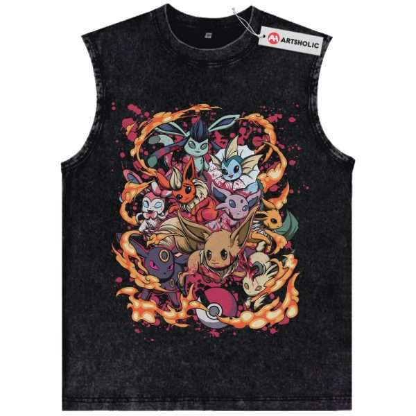Eevee Tank Top, Pokemon Tank Top, Anime Tank Top, Vintage Tank Top