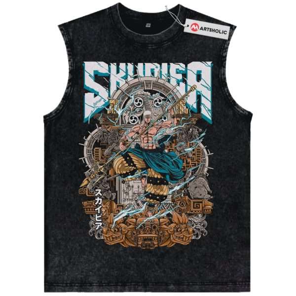 Enel Tank Top, One Piece Tank Top, Anime Tank Top, Vintage Tank Top