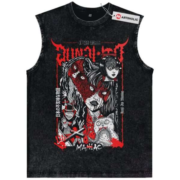 Tomie Tank Top, Junji Ito Collection Tank Top, Anime Tank Top, Vintage Tank Top