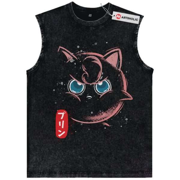 Jigglypuff Tank Top, Pokemon Tank Top, Anime Tank Top, Vintage Tank Top