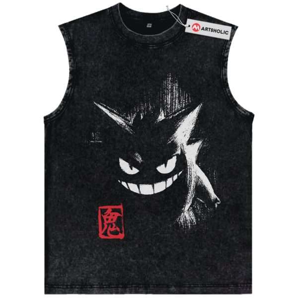 Gengar Tank Top, Pokemon Tank Top, Anime Tank Top, Vintage Tank Top