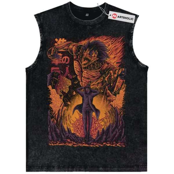 Eren Yeager Tank Top, Attack On Titan Tank Top, AOT Tank Top, Anime Tank Top, Vintage Tank Top