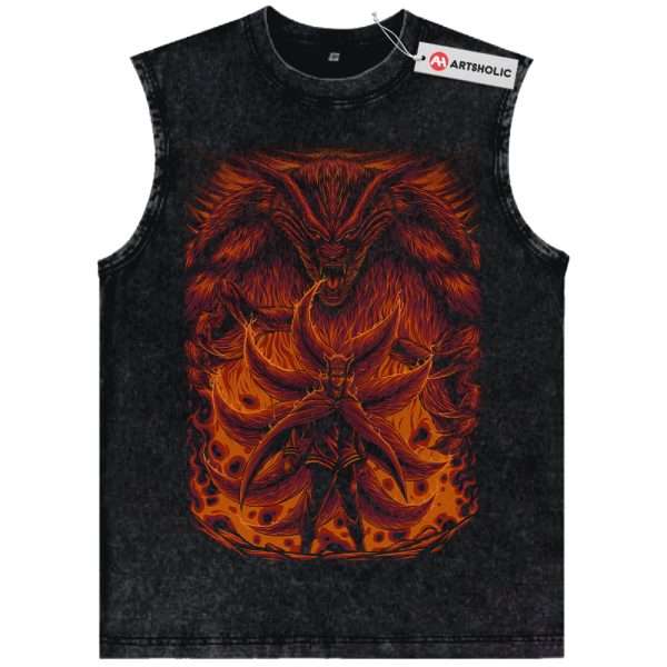 Kurama Tank Top, Naruto Tank Top, Anime Tank Top, Vintage Tank Top