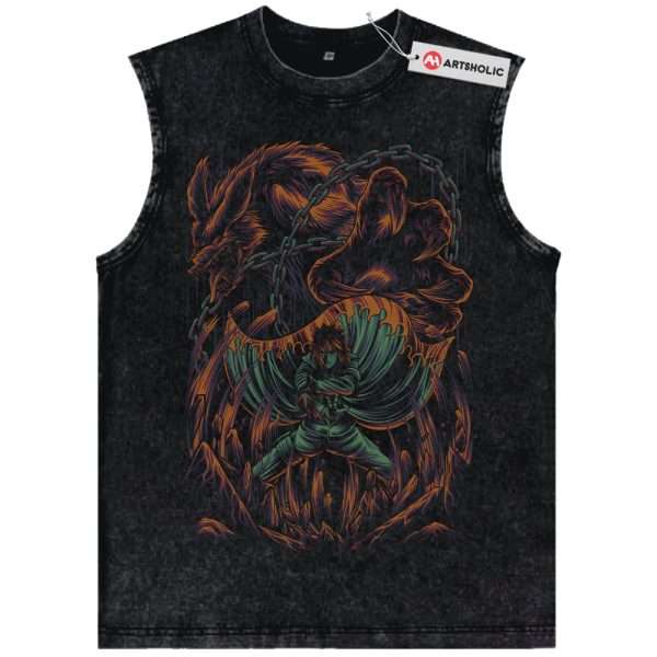 Minato Namikaze Tank Top, Kurama Tank Top, Naruto Tank Top, Anime Tank Top, Vintage Tank Top