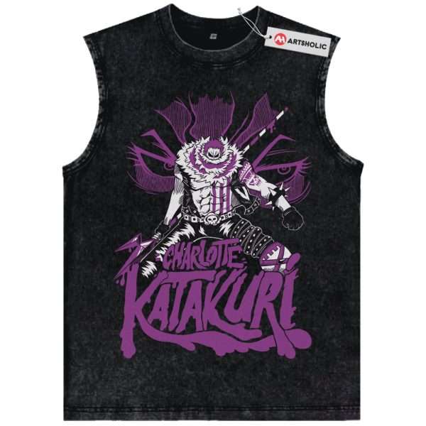 Charlotte Katakuri Tank Top, One Piece Tank Top, Anime Tank Top, Vintage Tank Top