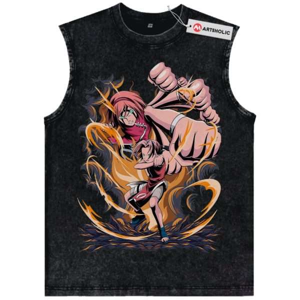 Sakura Haruno Tank Top, Naruto Tank Top, Anime Tank Top, Vintage Tank Top